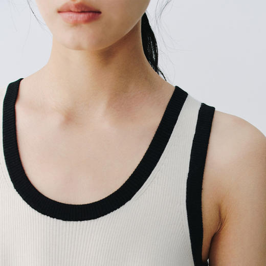 东黎 • 万物复苏 网球背心 山羊绒桑蚕丝女士春夏运动背心  6059 商品图5