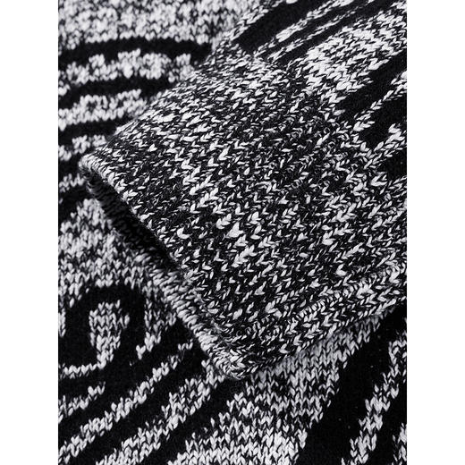 GXG男装 灰色提花设计毛衣宽松针织衫通勤男士线衫 2025春季热卖 商品图3