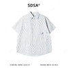 SDSA男装2026新款高贵轻奢时尚简约竖纹设计短袖衬衫T恤百搭宽松 商品缩略图0