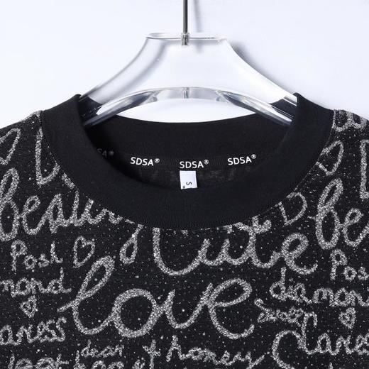 26T166SDSA男装2026新款高贵轻奢美式复古满天星字母圆领短袖T恤百搭潮 商品图1