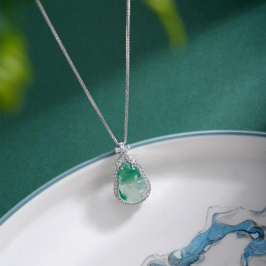 子佩集S925银【福禄宝瑞】套链【TL015847】纯银翡翠葫芦项链2509 商品图4