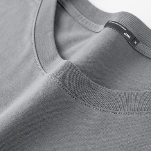 GXG男装【100%棉】26夏季时尚潮牌休闲百搭轻薄透气男式短袖T恤K&C 商品图4