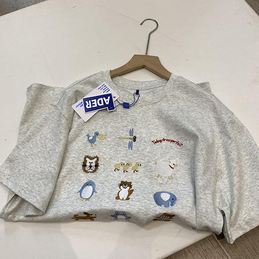 特价出！少量！ADER卡通刺绣短袖T恤~ 商品图7