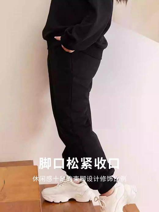 【群内福利】【卫衣裤子休闲套装】宽松显瘦休闲，棉质抓绒卫衣面料，光洁无杂质，不易起毛，现货今天发 商品图8