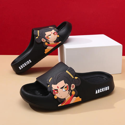 【ABCKIDS】 儿童拖鞋哪吒男女童卡通防滑轻便凉拖室内外家居24-41 商品图4