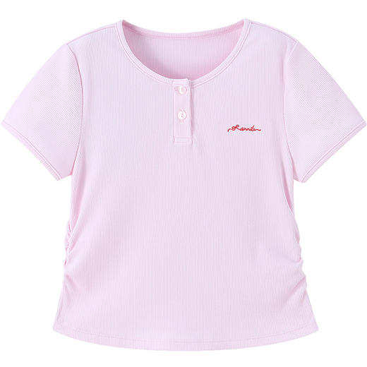 女童圆领短袖针织衫夏季新款安奈儿童装EG621670 商品图7