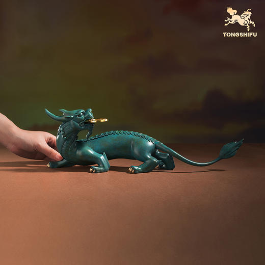 铜师傅《貔貅回首 一切都有》招财客厅铜貔貅摆件 办公室装饰品 商品图3