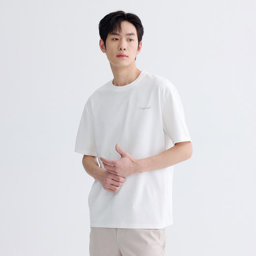 GXG男装【凉感透气】26夏季卡通动漫围巾小熊圆领休闲男式短袖T恤K&C 商品图1