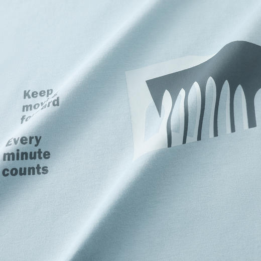 GXG男装【100%棉】26夏季创意欧式建筑印花圆领休闲男式短袖T恤K&C 商品图5