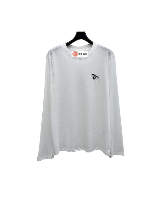 女款全棉宽松刺绣长袖T恤ba020 商品图0