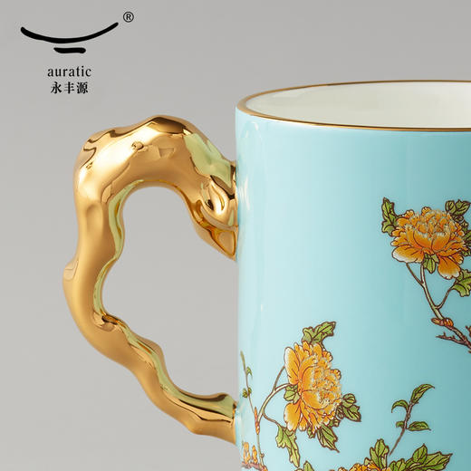 【包邮】国瓷永丰源 夫人瓷-西湖蓝仁心单杯(340ml) 商品图1