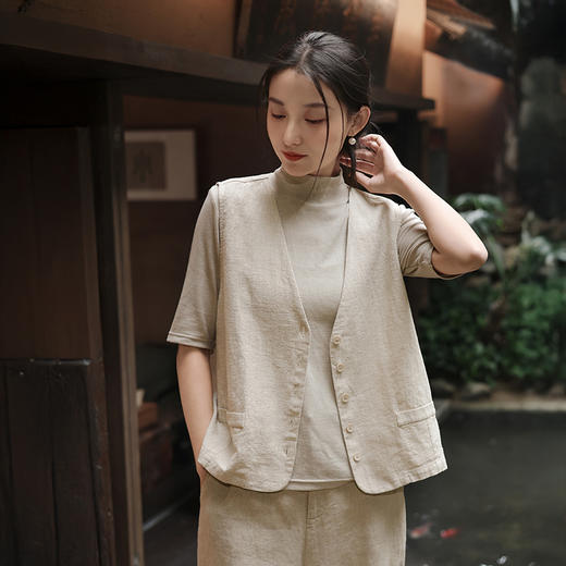 （3-5天发货） 苎麻马甲 商品图7