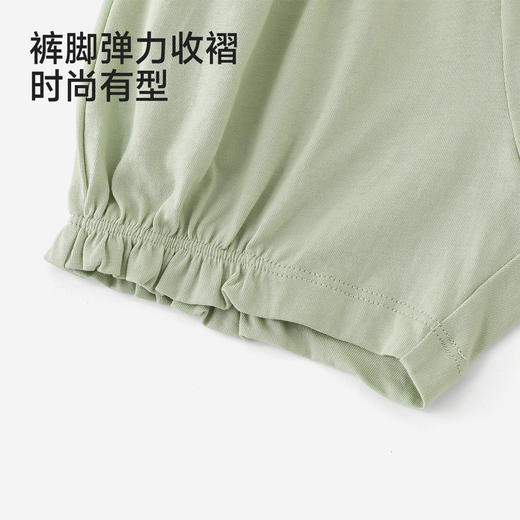 英氏儿童套装夏季女童背心裤子透气休闲幼儿套装小宝宝衣服外出 商品图4