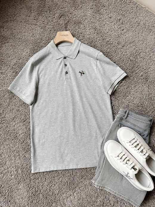 THS-限时 RL马球家 男士翻领网眼柔软短袖polo 3色 AH2514 商品图11