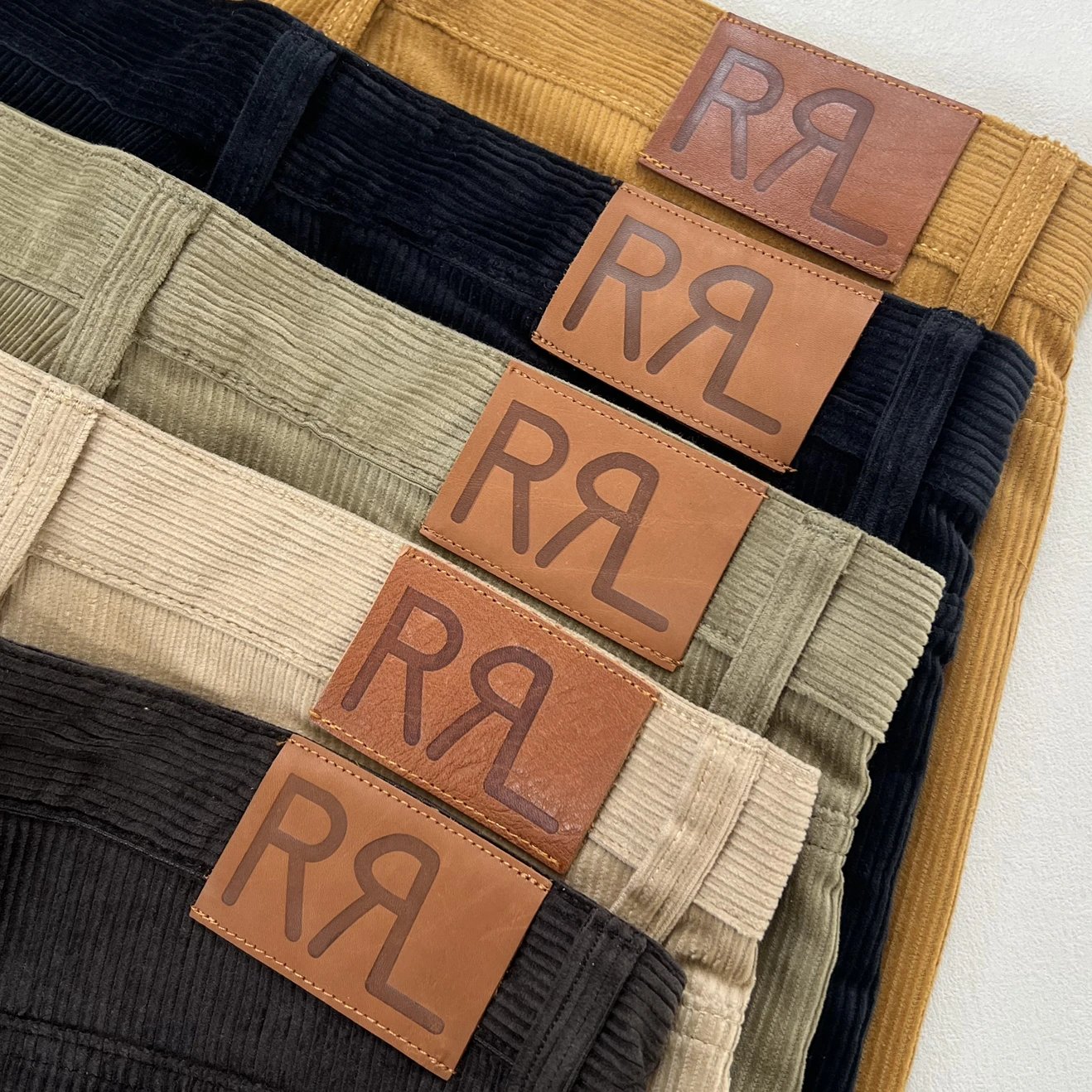 RR新款复古灯芯绒面料休闲裤