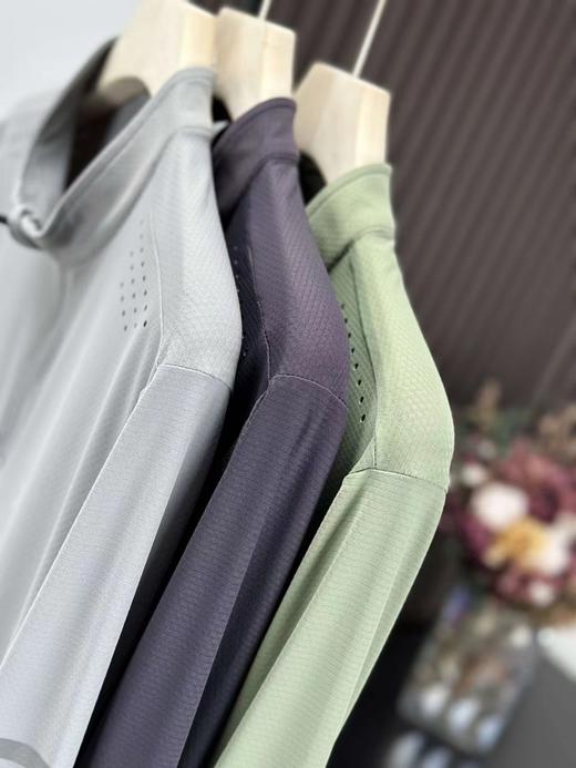 F031854春季跑步运动速干透气紧身立领开链长袖T恤 商品图2