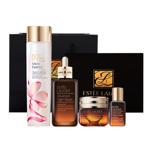 春日特惠【礼盒礼袋】雅诗兰黛小棕瓶樱花四件套礼盒（小棕瓶精华100ml+樱花原生液200ml+第五代小棕瓶眼霜15ml+小棕瓶精华15ml）香港直邮C 商品图14