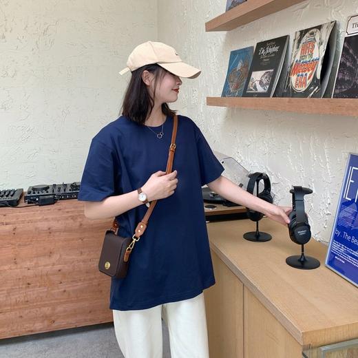 二店y 新疆棉600g重磅美式纯棉情侣款短袖T恤 商品图11