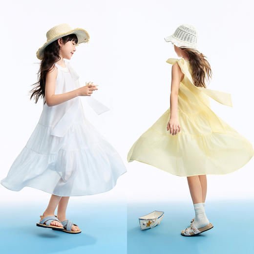女童无袖连衣裙夏季新款安奈儿童装EG623552 商品图3