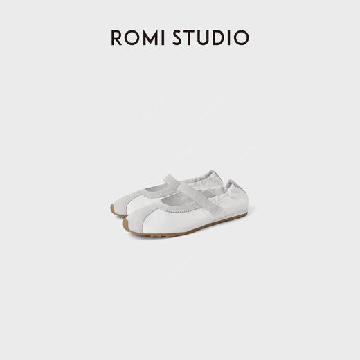 ROMI STUDIO“芭蕾舞”羊反绒皮气质一字松紧带浅口单鞋RWDSP33090 商品图1
