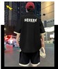 F031826立领复古国风短袖套装休闲纯色棉麻亚麻两件套夏季爆款定制印花工艺T恤 商品缩略图5