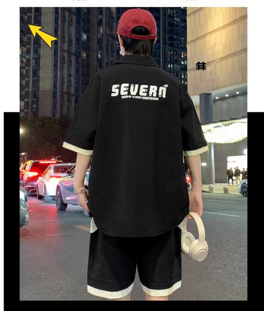 F031826立领复古国风短袖套装休闲纯色棉麻亚麻两件套夏季爆款定制印花工艺T恤 商品图5
