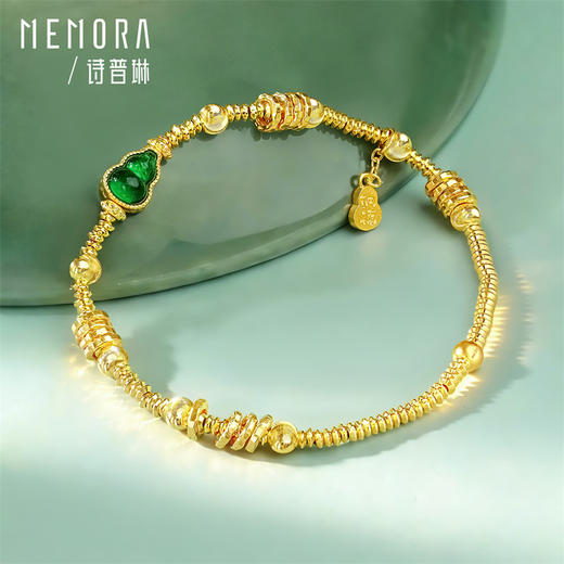 【新品首发】足金葫芦盘缠纳福手链 热卖爆款【按克计价黄金2】MEMORA诗普琳GB308801 商品图3