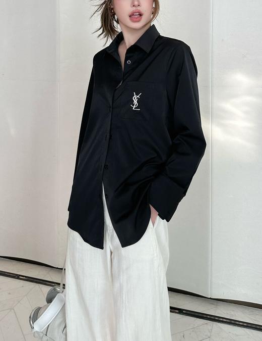 女款刺绣长袖衬衫he024 商品图3