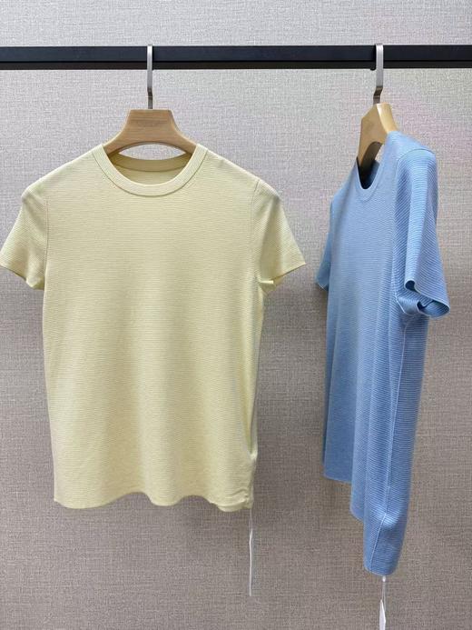 圆领条纹羊毛短袖 商品图11
