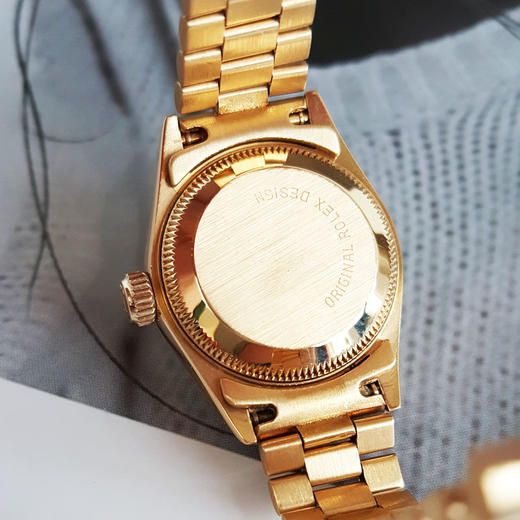 【95新】ROLEX 劳力士69198天文台认证自动机械机芯日期显示26MM（女款）日志型系列18K黄金010326TJ03 商品图6