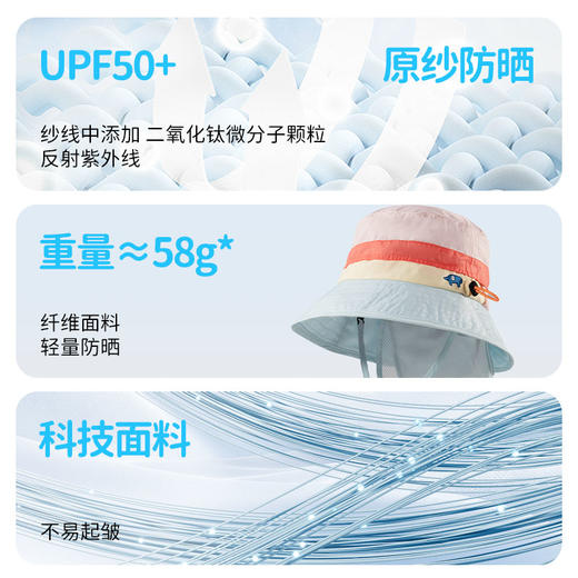 shukiku儿童防晒渔夫帽 商品图3