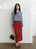 和纸羊毛混纺条纹套头毛衫FCG1WST087 商品缩略图7