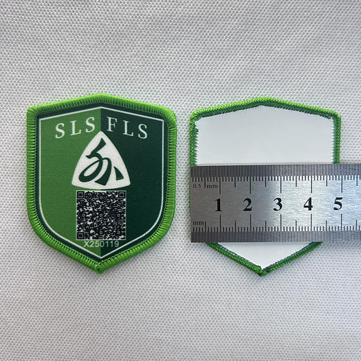 定制龙岗区第二外国语学校集团可园学校校徽姓名贴胸章缝制包邮51 商品图3