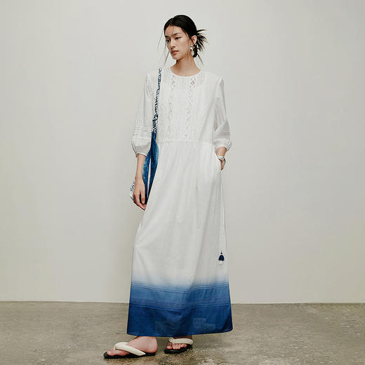 【林栖设计小店】手工腰绳|百搭多色优雅镂空花边2026夏新款连衣裙两件套1962119 商品图6