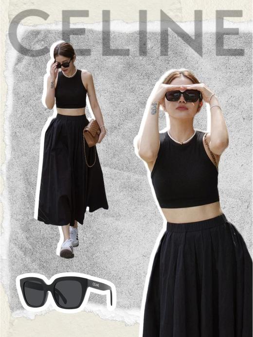 赛琳  凯旋门  经典字母墨镜  太阳镜 商品图9