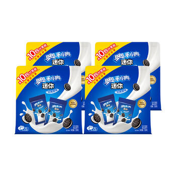 奥利奥（Oreo）原味夹心饼干迷你分享装 早餐下午茶 休闲零食 共200gX4袋 /休闲食品 /饼干 /夹心饼干 商品图2