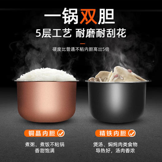 SUPOR/苏泊尔  电压力锅6L大容量多功能智能压力锅预约烹饪 商品图2