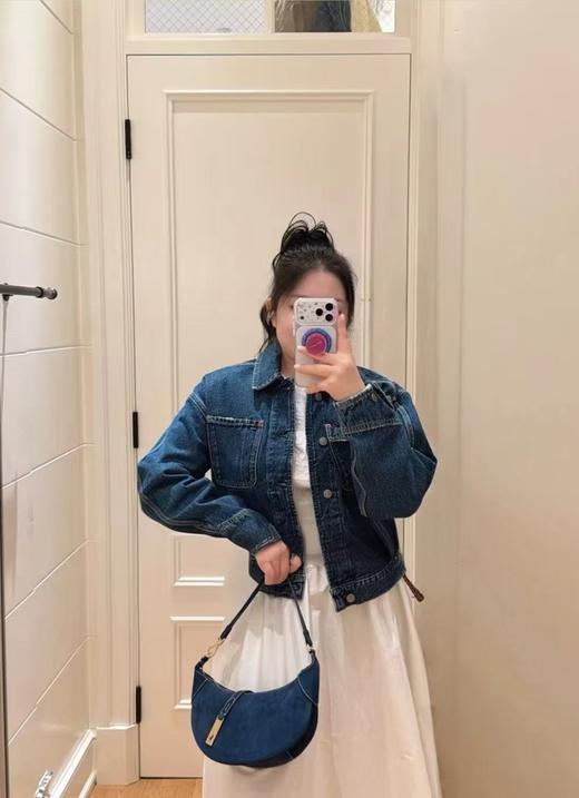 F031885美式复古百搭纯棉牛仔布男女同款牛仔外套夹克 商品图11