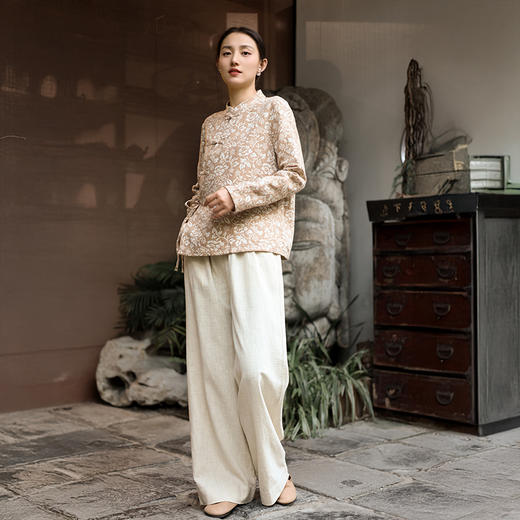 （3-5天发货） 苎麻棉阔腿裤 商品图7