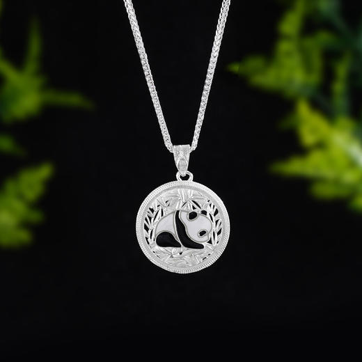 子佩集S990银【熊猫趴趴】双面套链项链【DSDZ003】大师工坊原创作品花丝珐琅彩2509 商品图5