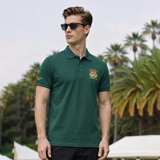 100%棉男装短袖T恤夏季高档polo衫翻领休闲男上衣   XLM-CM8687191 商品图5
