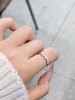 卡蒂罗KADER 流光星语女戒 925银五角星莫比乌斯造型设计简约素圈浪漫不渝可调节戒指  简约百搭清新薄荷曼波 商品缩略图4