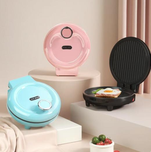 奥克斯电饼铛迷你小型小号家用加深双面加热一人早餐机煎烙饼锅 LA-201 水墨黑【1-2人食】 商品图1