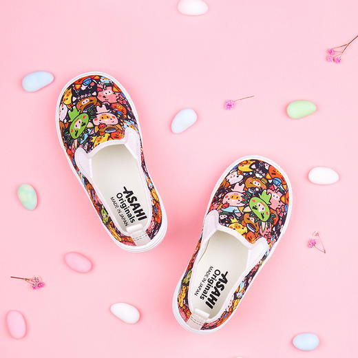 asahi朝日童鞋一脚蹬花色系列 商品图3