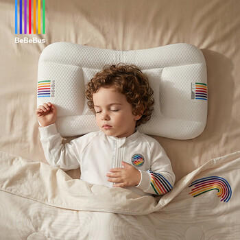 bebebus儿童枕头1-3岁宝宝枕头婴儿分区护颈护脊枕透气可水洗幼儿园枕头 商品图5