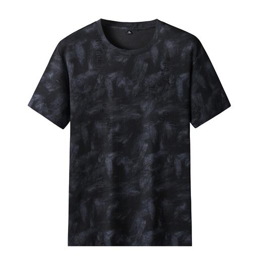 【DK】大依优型大码男装夏季印花短袖T恤圆领休闲棉质百搭短袖上衣 商品图3