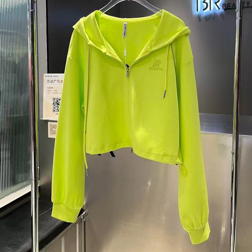 NC连帽拉链长袖卫衣外套60115（绿）春季161011870321 商品图1