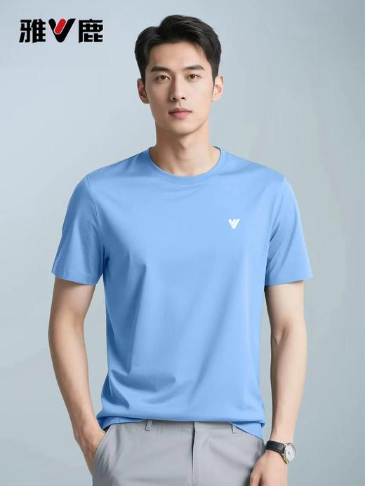 新款雅鹿全新升级 夏季莱赛尔天丝透气短袖T恤 清爽一夏 男女同款 一衣多穿 商务休闲通用 商品图10