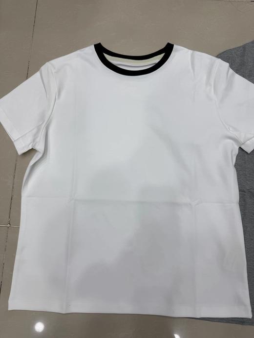F0318113女装2026春季新款棉针织布T恤撞色圆领休闲短袖 商品图13