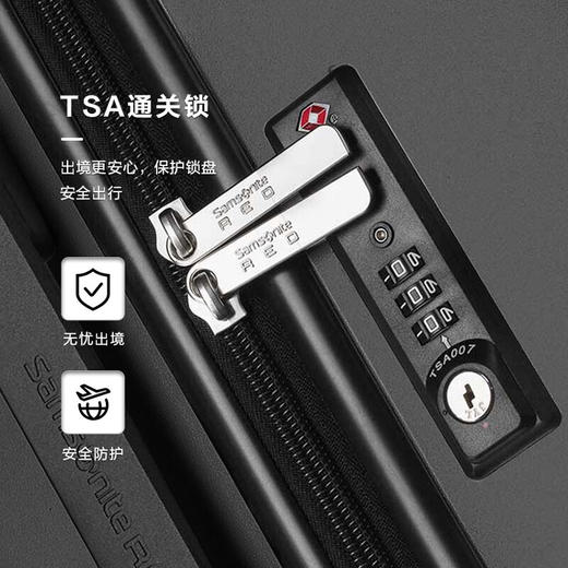 新秀丽（Samsonite）行李箱20寸拉杆箱时尚横条纹旅行箱包TU2 商品图4